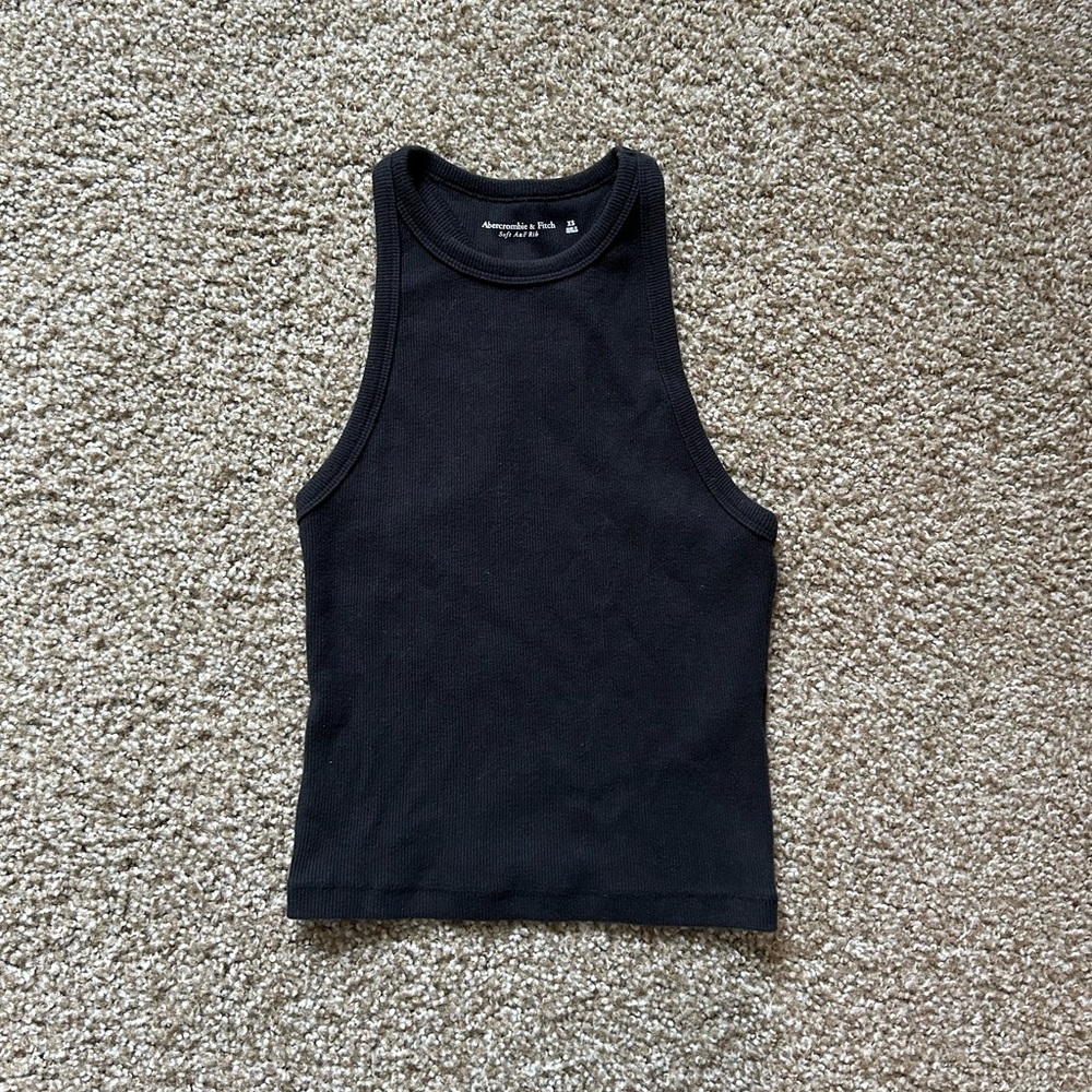 Abercrombie high neck ribbed tank top size XS